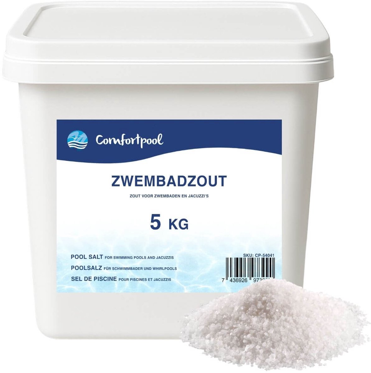 Comfortpool Zwembadzout 5 kg | Voor schoon zwembadwater | Geschikt voor Intex zoutwatersysteem
